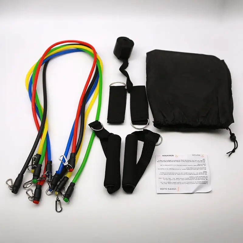 Tensioner Tension Belt Set Multi-Functional Door Sports 11-Piece Combination Fitness Tension Rope
