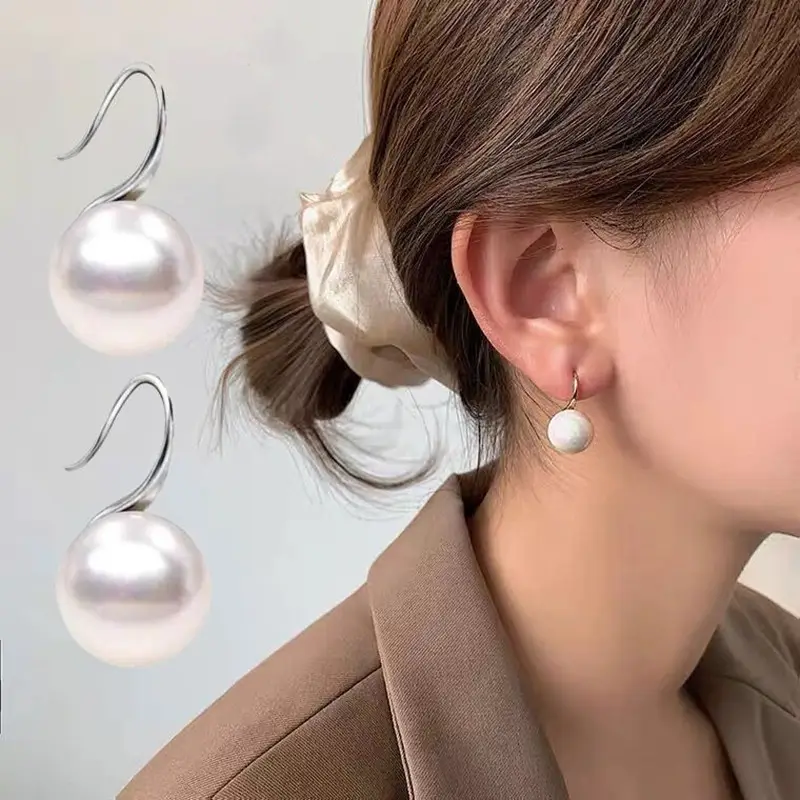 S925 Silver Pearl Ear Hooks for Women - Image 7