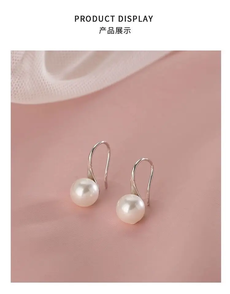 S925 Silver Pearl Ear Hooks for Women — feature 13