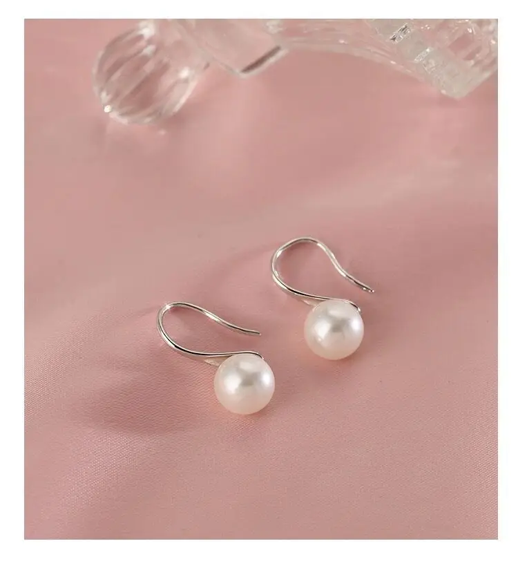 S925 Silver Pearl Ear Hooks for Women — feature 14