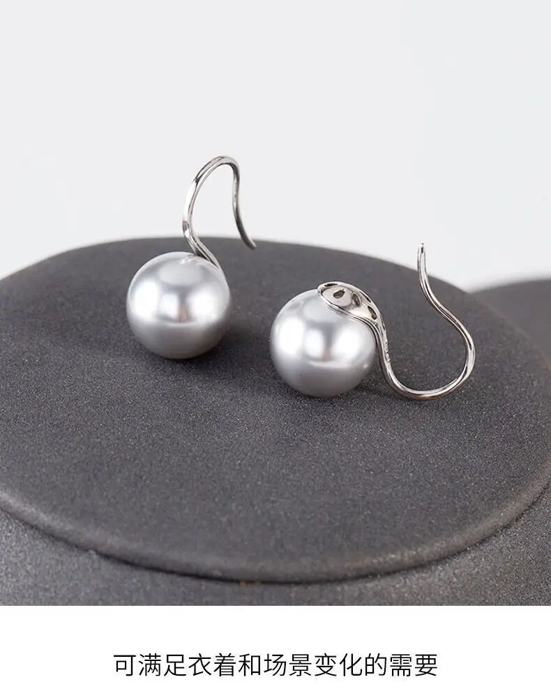 S925 Silver Pearl Ear Hooks for Women — feature 9