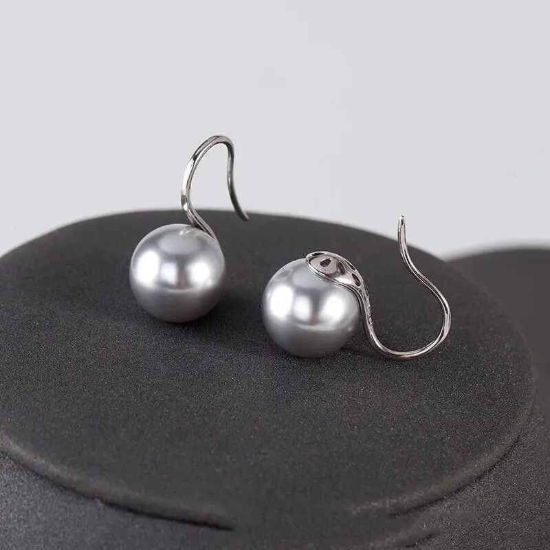 S925 Silver Pearl Ear Hooks for Women - Image 2