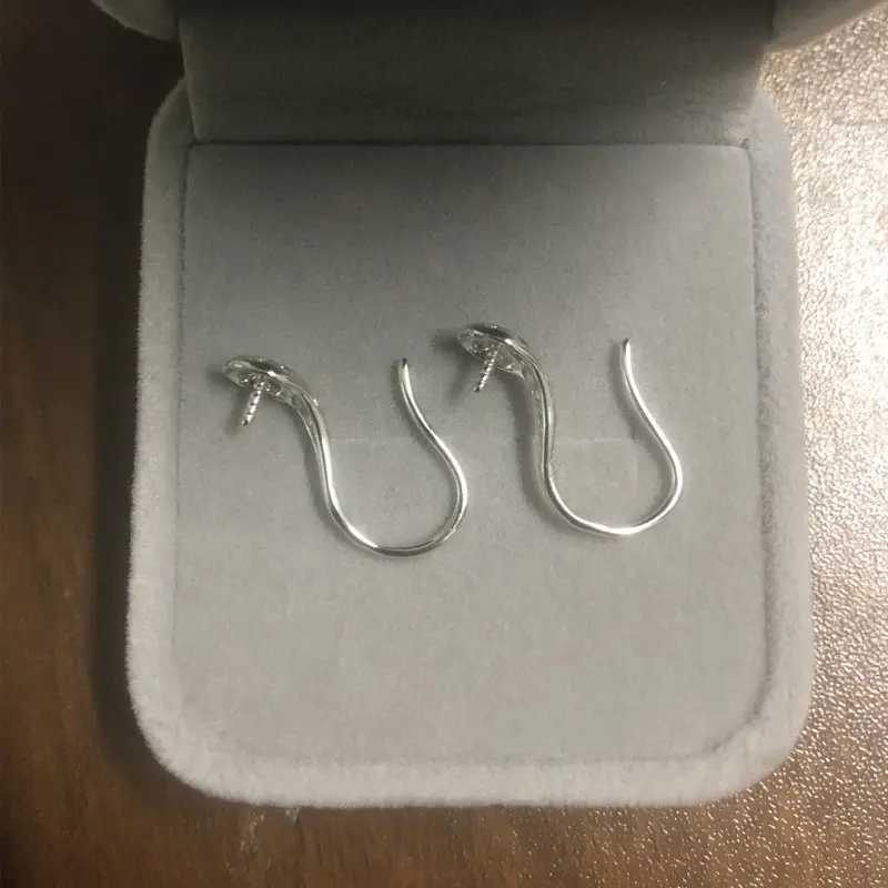 S925 Silver Pearl Ear Hooks for Women - Image 3