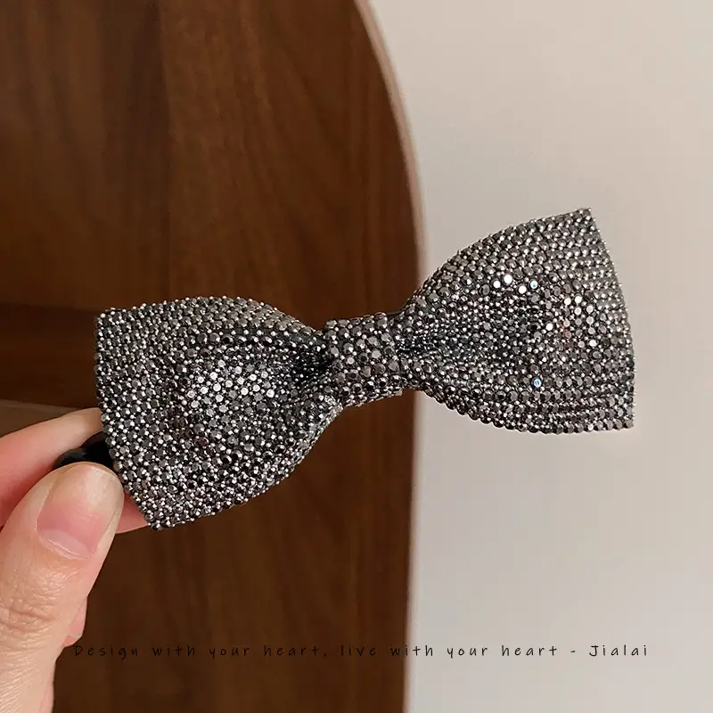 Shiny Diamond Bow Full Clip Women's Hair Accessories