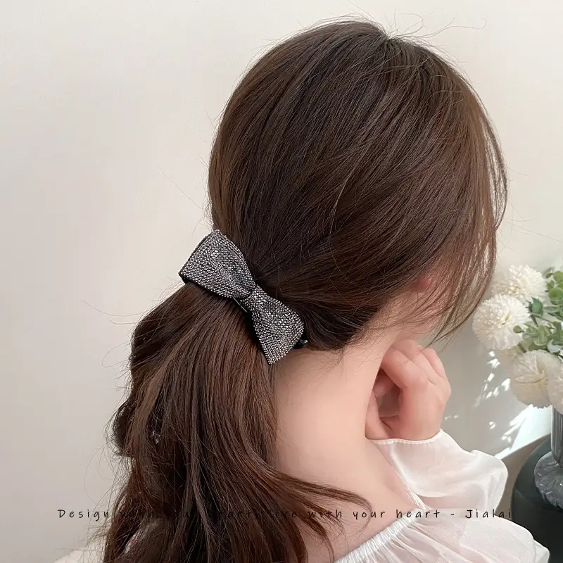 Shiny Diamond Bow Full Clip Women's Hair Accessories