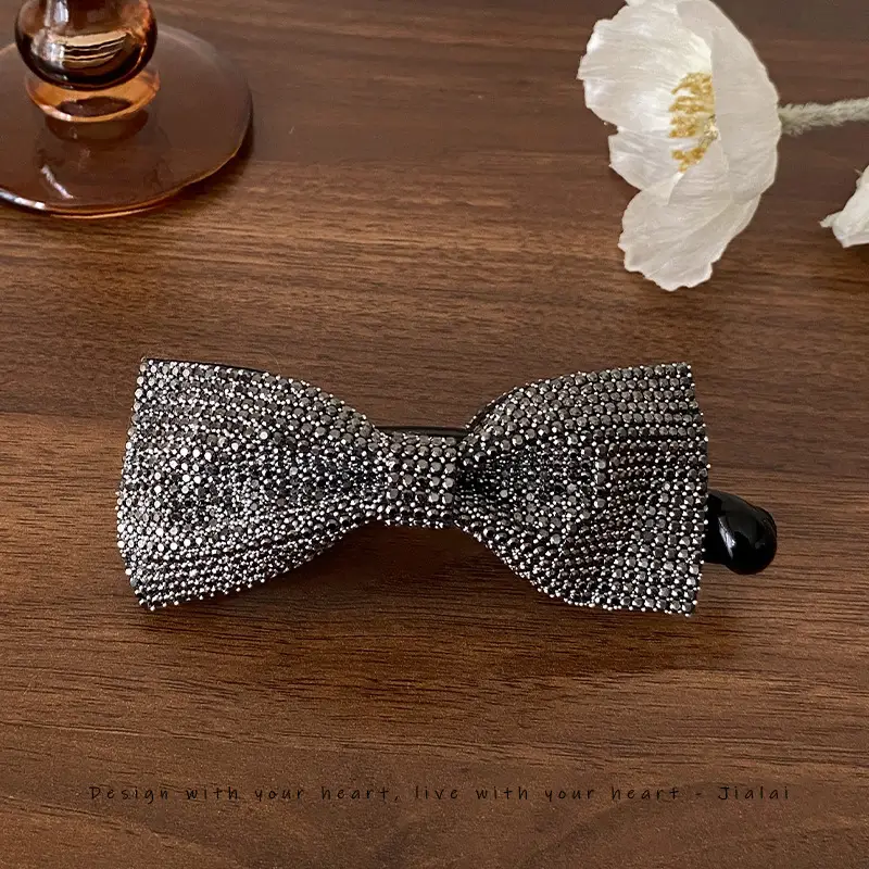 Shiny Diamond Bow Full Clip Women's Hair Accessories — feature 9