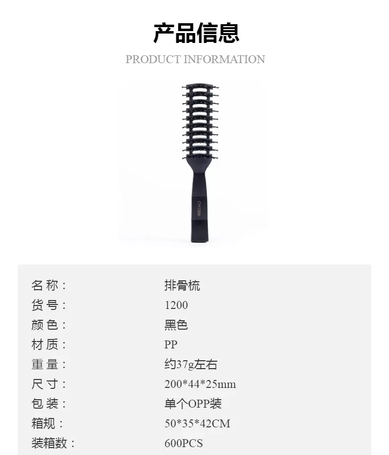Men Styling Comb with Plush Design for Hair & Hair Products — feature 3