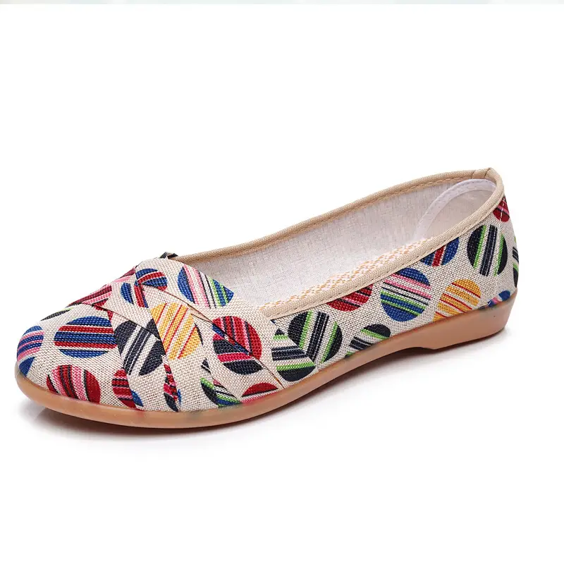 Spring and Summer New Old Beijing Cloth Shoes Women's Low-top All-match Canvas Shoes Slip-on Flat Shoes Low Heel Comfortable Fisherman Shoes - Image 18