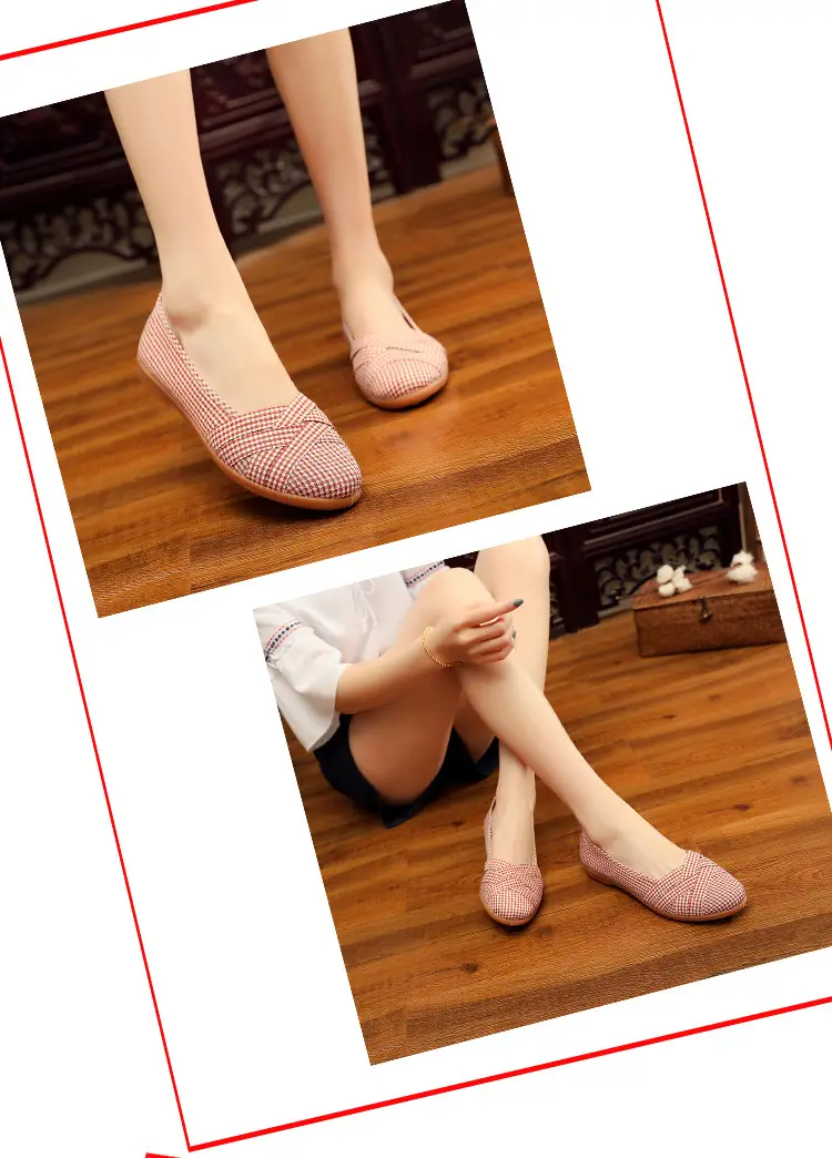 Spring and Summer New Women's Shoes, Old Beijing Cloth Shoes, Middle-Aged and Elderly Mother's Shoes, Comfortable Non-Slip Women's Flats, One-Step Tbottomon Soles — feature 9