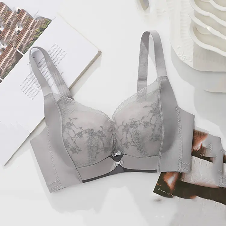 3323 Seamless Sideless Bra White Lace — feature 13