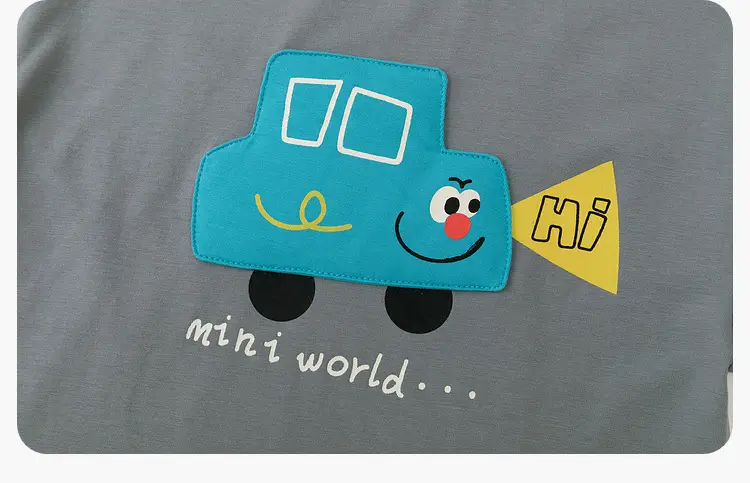 Cool Ice Print Boys T-Shirt with Hoodie & Jeans Set — feature 44