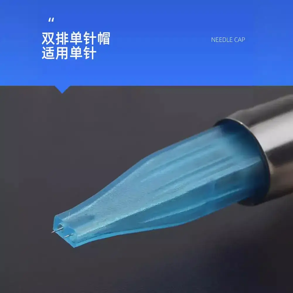 Tattoo Double Needle Eye Liner Floating Lip Machine Blue