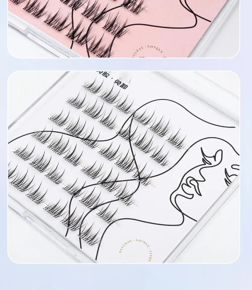 Waterproof False Eyelashes Sunflower Transparent — feature 11