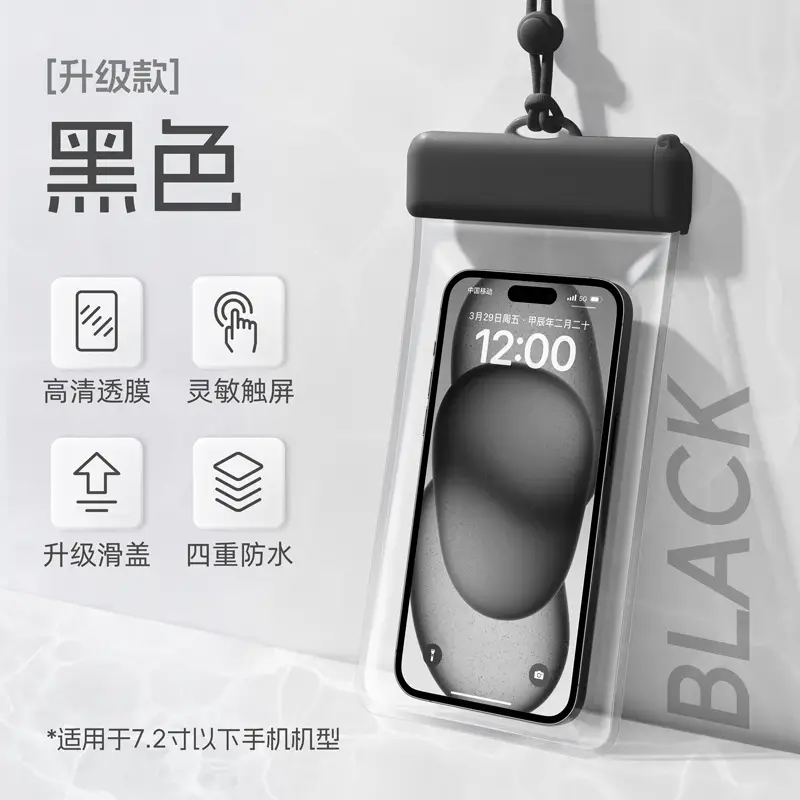 Classic Black [Grade 8 Waterproof, Touch Sensitive, Super Clear Photography]]