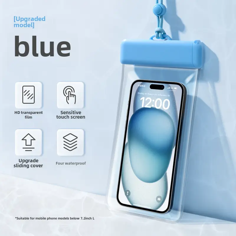 Dropshipping Mobile Phone Waterproof Bag with Touch Screen, Swimming Takeaway Rider, Rainproof Sealed Bag, Diving Waterproof Mobile Phone Case