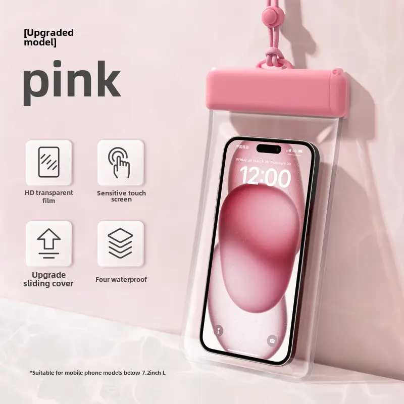 Dropshipping Mobile Phone Waterproof Bag with Touch Screen, Swimming Takeaway Rider, Rainproof Sealed Bag, Diving Waterproof Mobile Phone Case