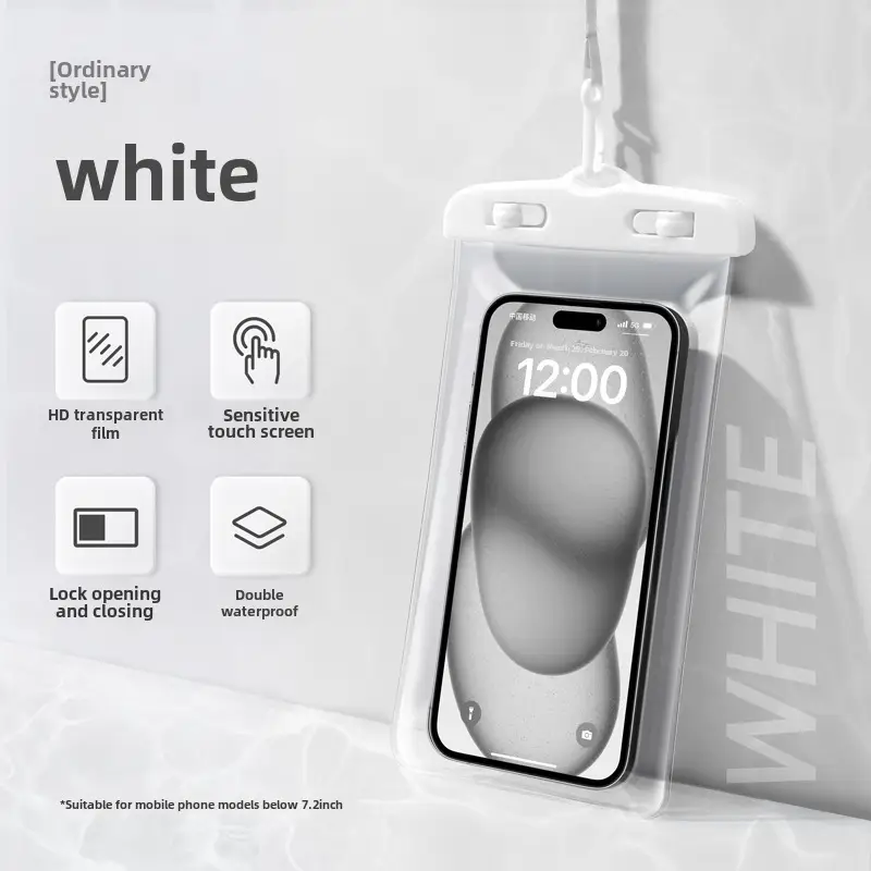 Dropshipping Mobile Phone Waterproof Bag with Touch Screen, Swimming Takeaway Rider, Rainproof Sealed Bag, Diving Waterproof Mobile Phone Case