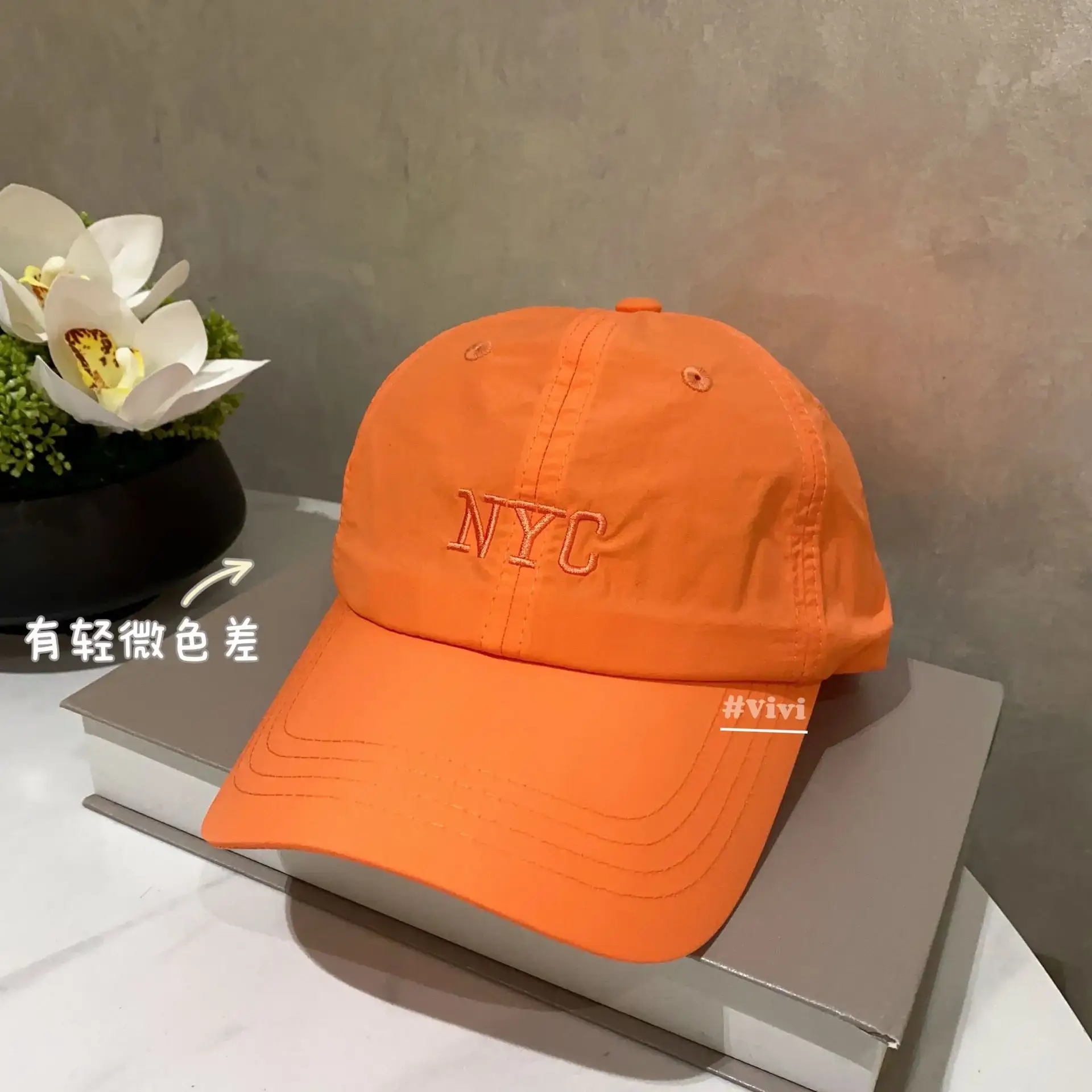 Purple Women's NYC Baseball Cap with Embroidery - Image 8