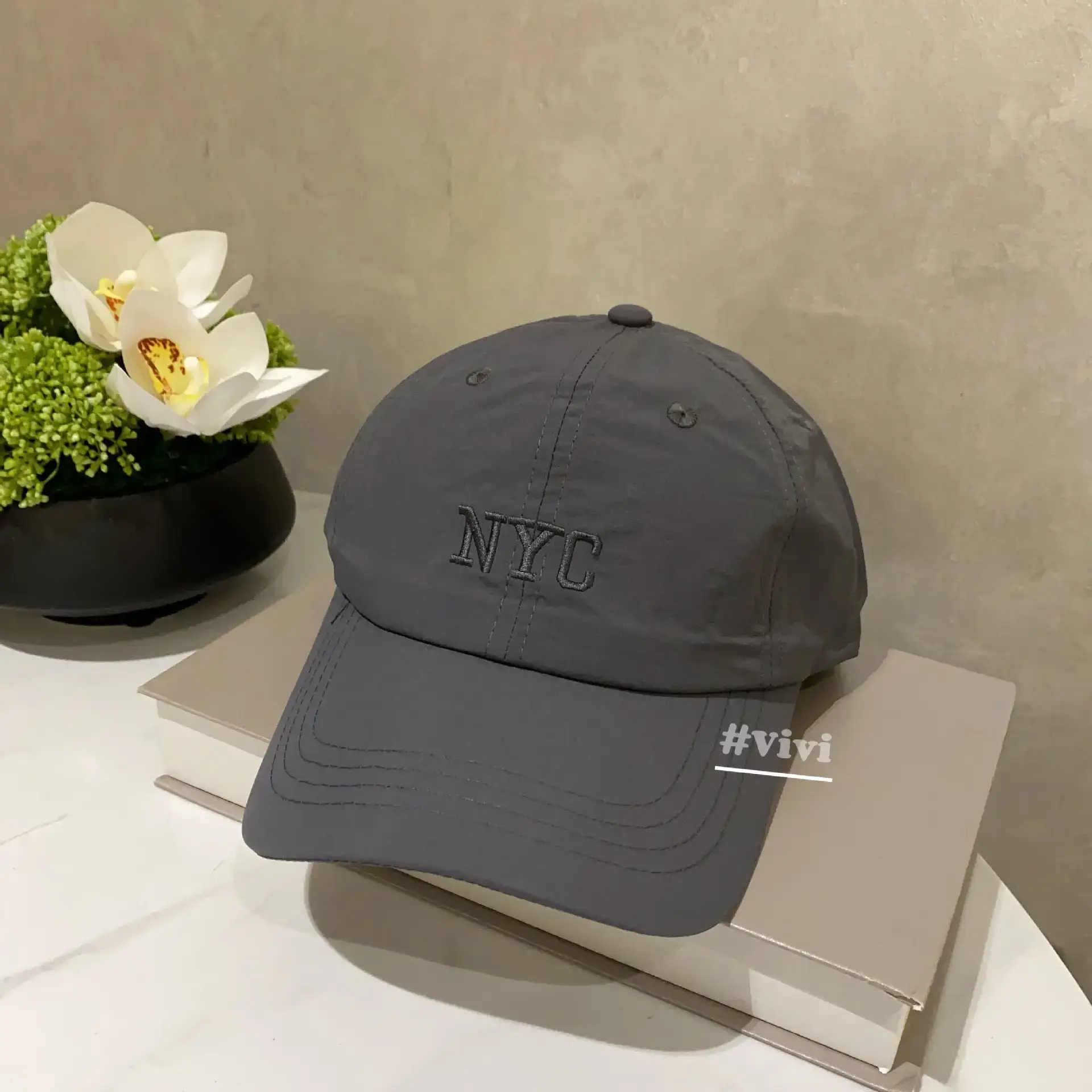 Purple Women's NYC Baseball Cap with Embroidery - Image 3