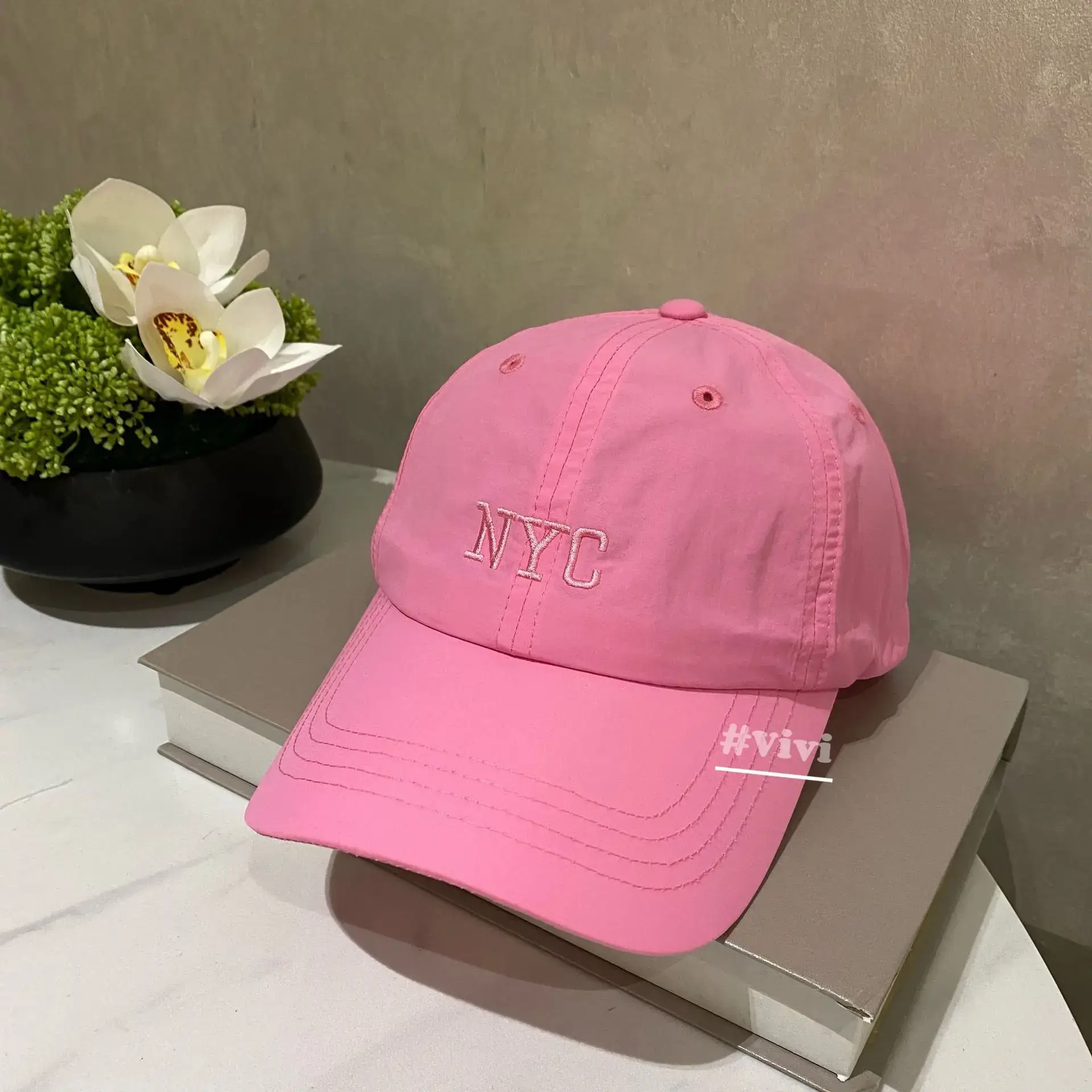Purple Women's NYC Baseball Cap with Embroidery - Image 11