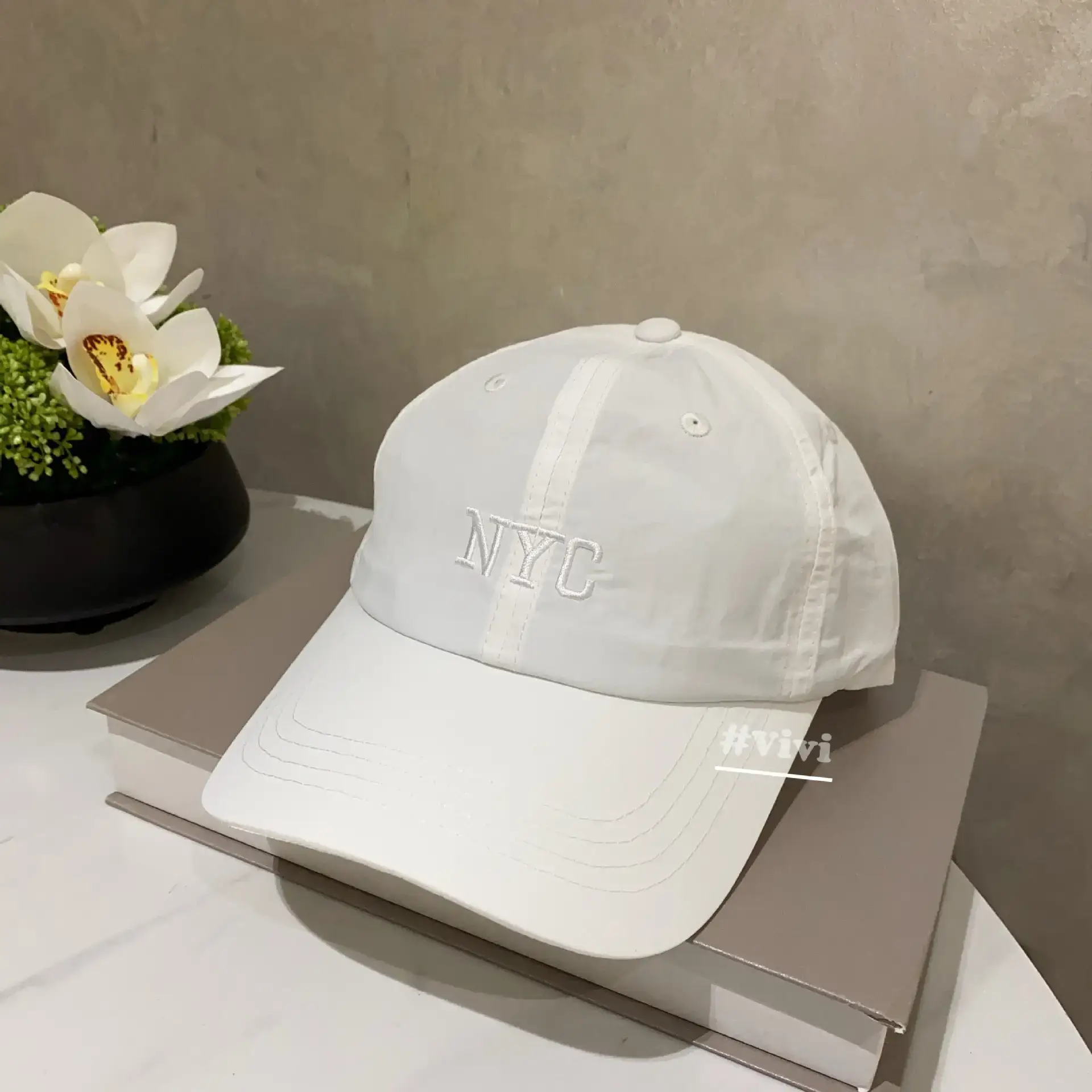 Purple Women's NYC Baseball Cap with Embroidery - Image 4