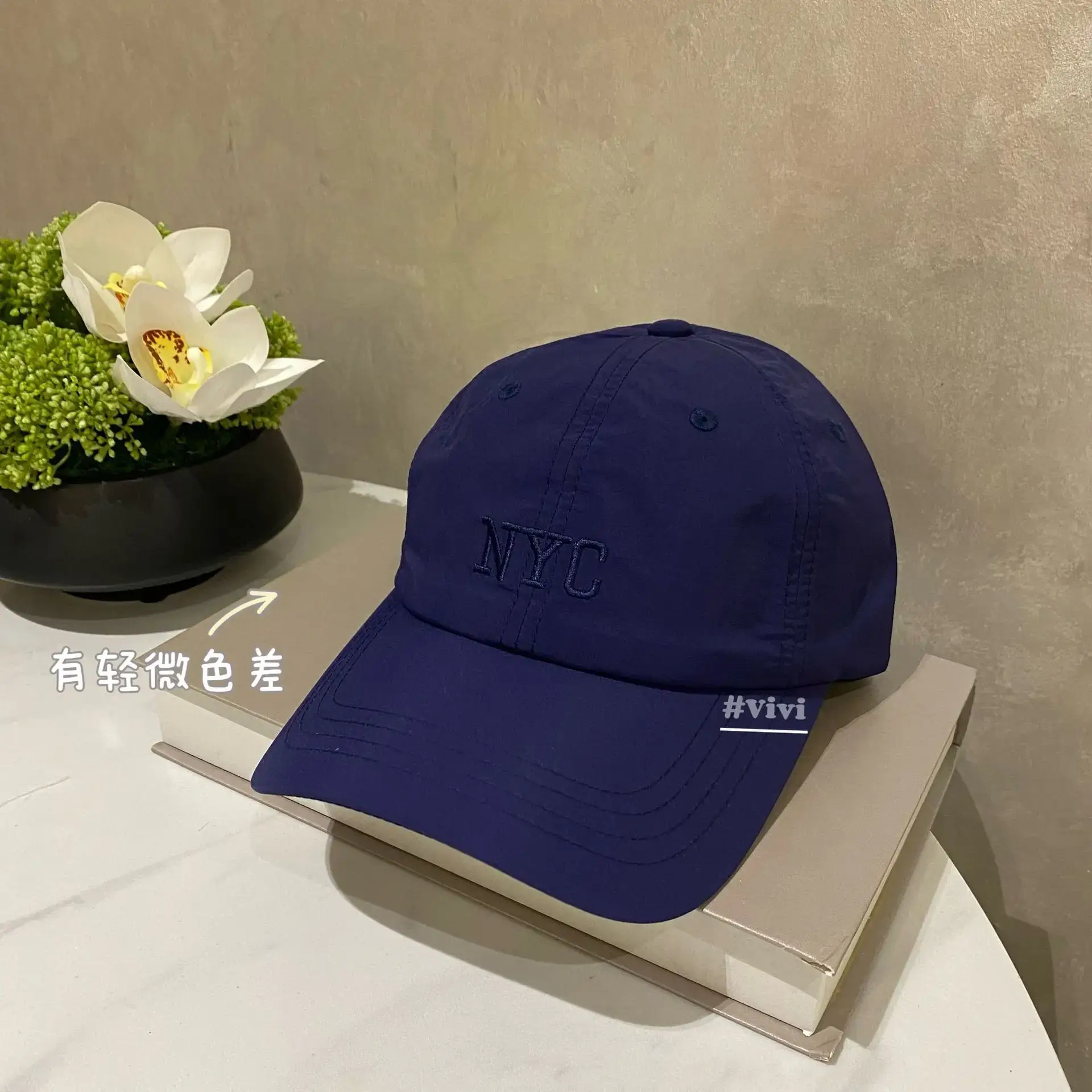 Purple Women's NYC Baseball Cap with Embroidery - Image 9