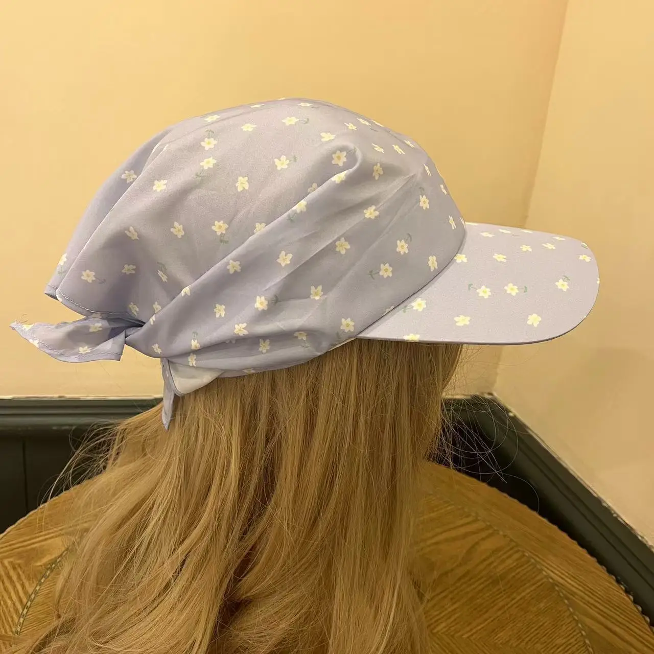 Japanese Style Sunshade Hat for Girls with Strap - Image 2