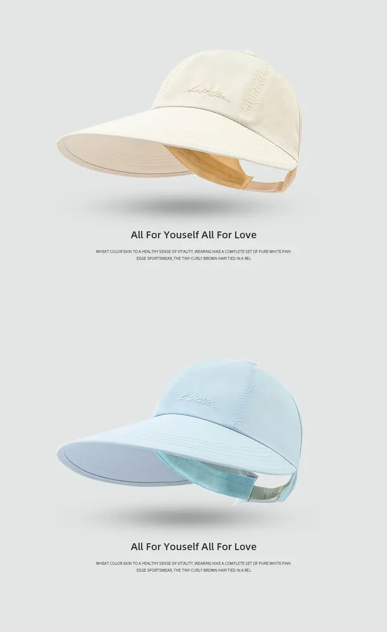 Women UV Sun Hat with Tie Ponytail Cap — feature 11