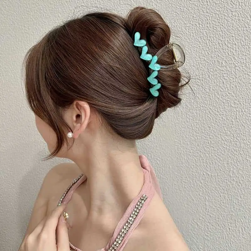 Korean Style Fresh Love Grab Hairpin Clip for Women - Image 6