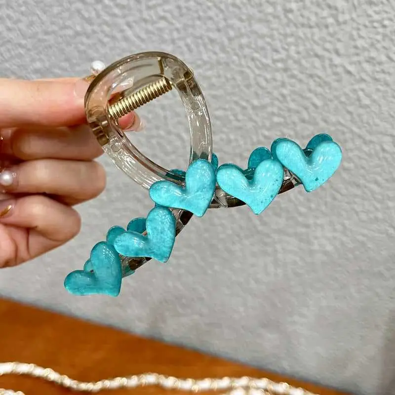 Korean Style Fresh Love Grab Hairpin Clip for Women - Image 4