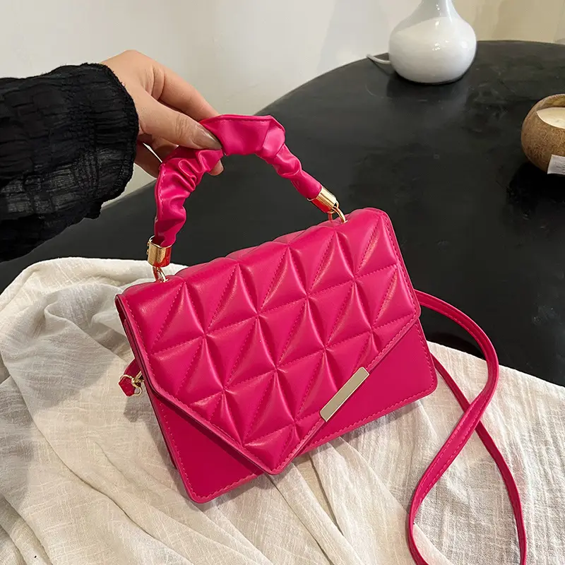 White Pleated Shoulder Bag for Women 2024 Spring - Image 7