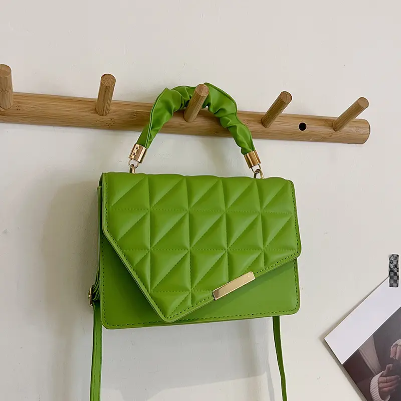 White Pleated Shoulder Bag for Women 2024 Spring - Image 5