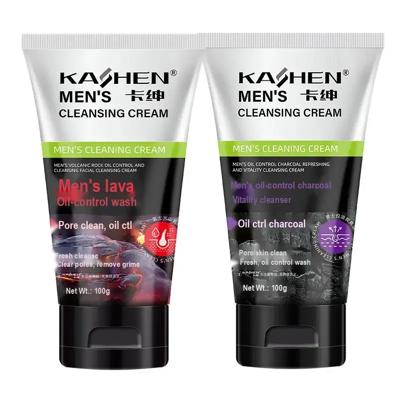 Men's Facial Cleanser – Volcanic Rock or Charcoal, 100g