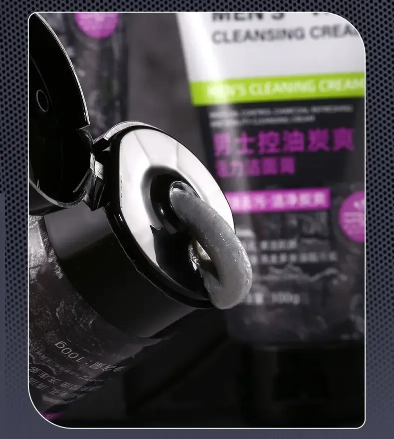 Open flip cap with a small amount of cleanser dispensed.
