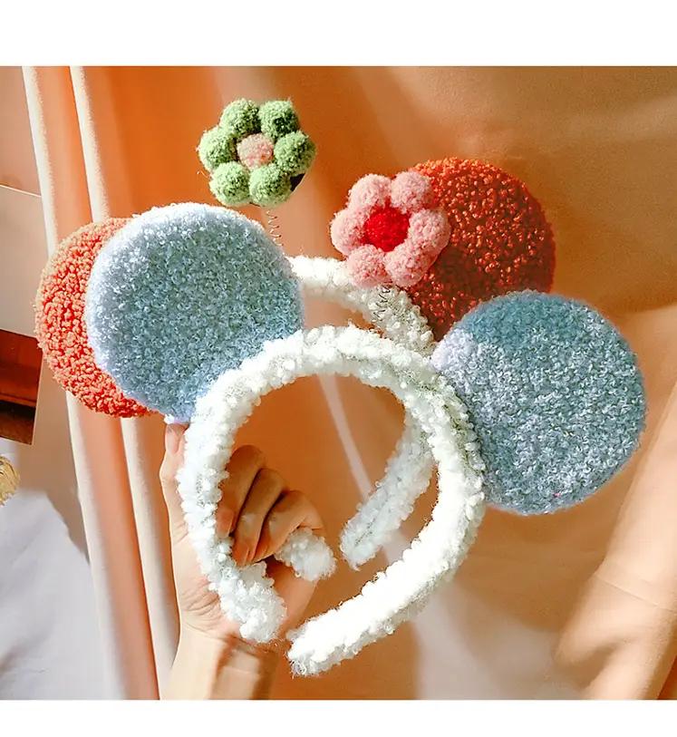 Plush Flower Hairband for Women Korean Style — feature 5
