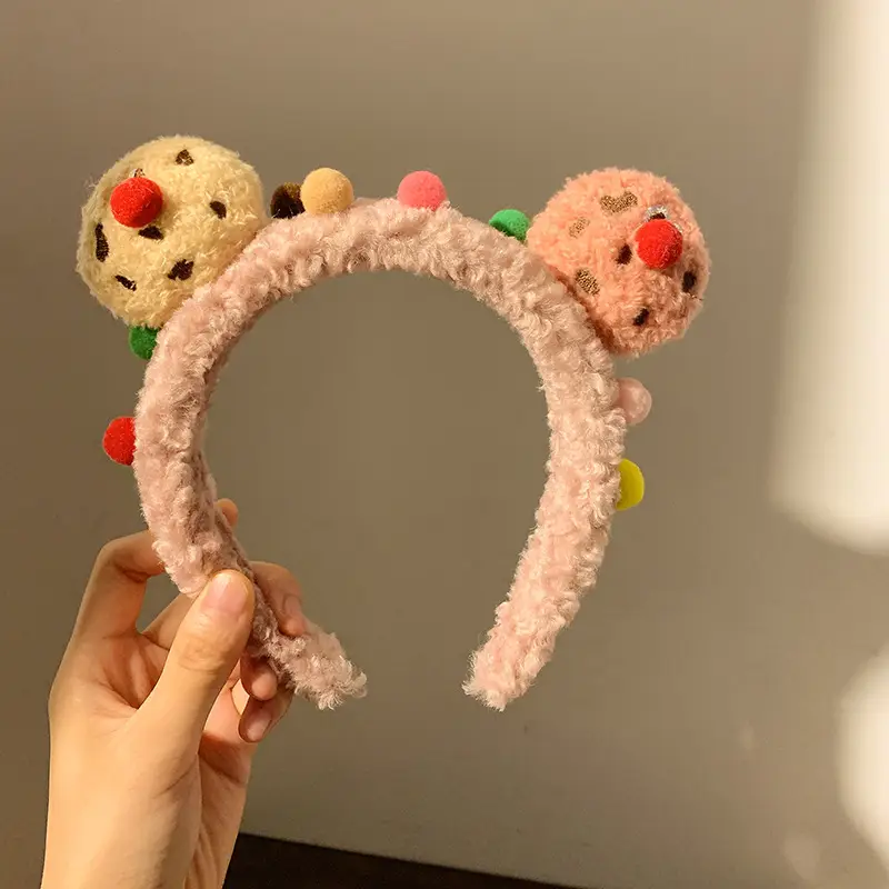 Plush Flower Hairband for Women Korean Style - Image 106