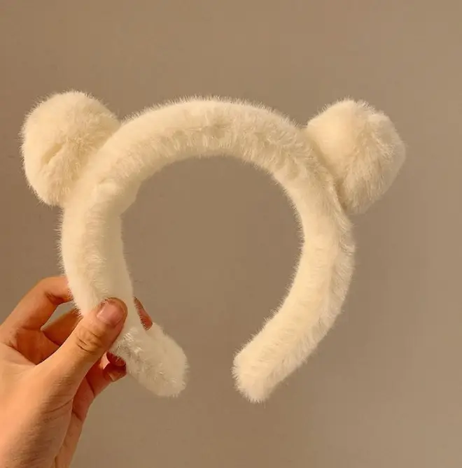 Plush Flower Hairband for Women Korean Style - Image 15
