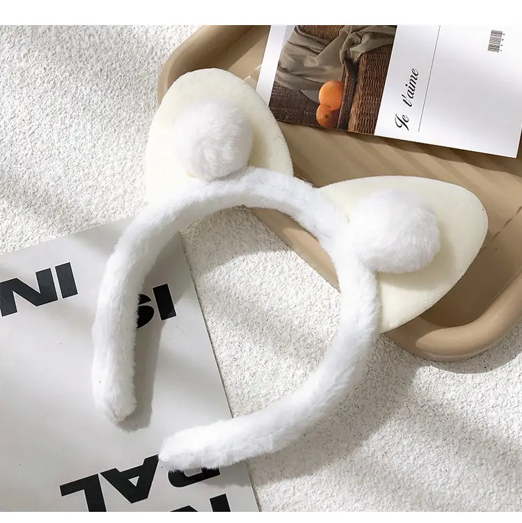 Plush Flower Hairband for Women Korean Style - Image 30