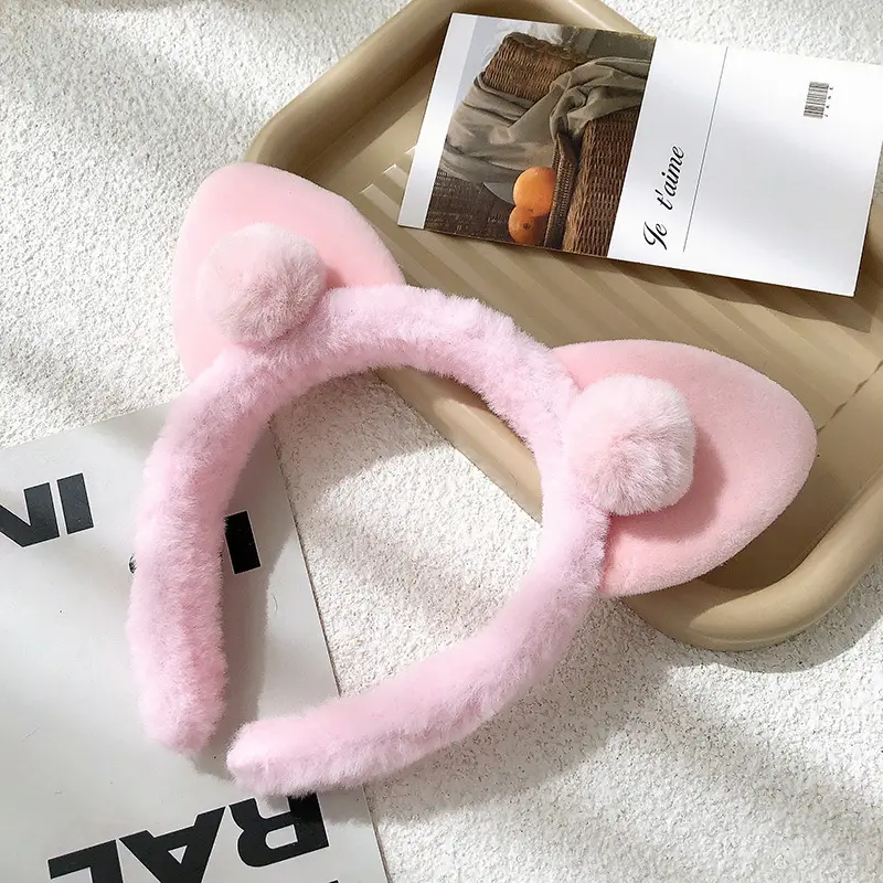 Plush Flower Hairband for Women Korean Style - Image 31