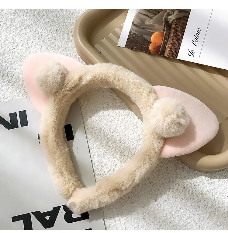 Plush Flower Hairband for Women Korean Style - Image 34