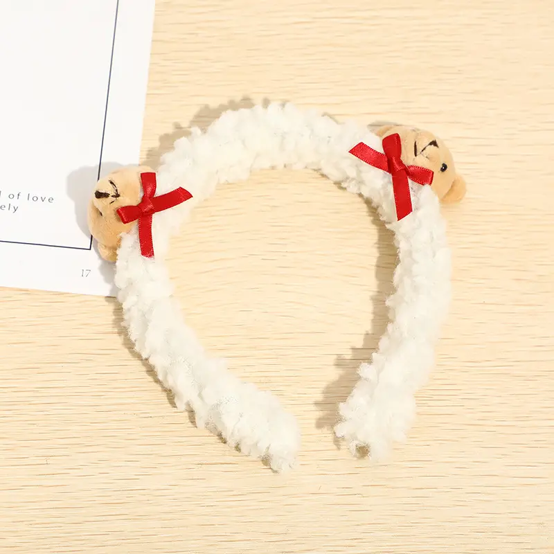 Plush Flower Hairband for Women Korean Style - Image 35