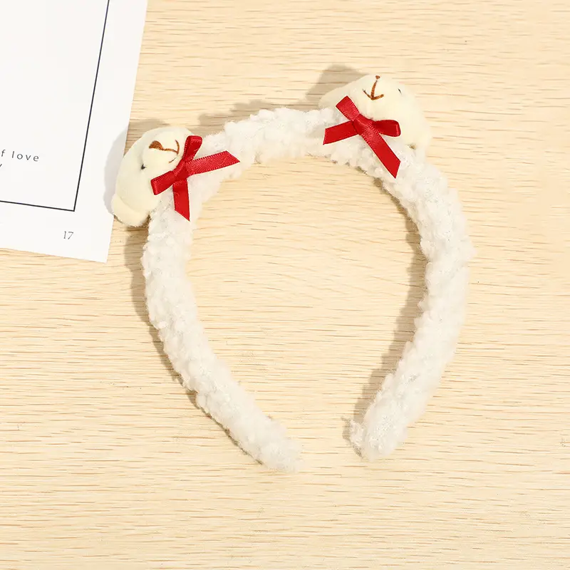 Plush Flower Hairband for Women Korean Style - Image 36
