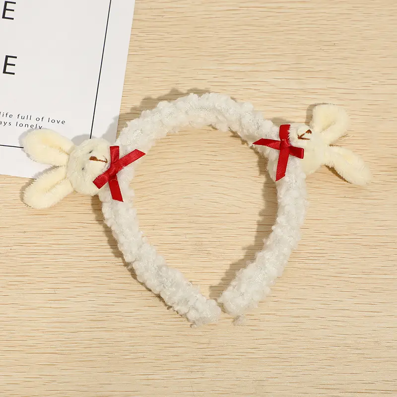 Plush Flower Hairband for Women Korean Style - Image 37