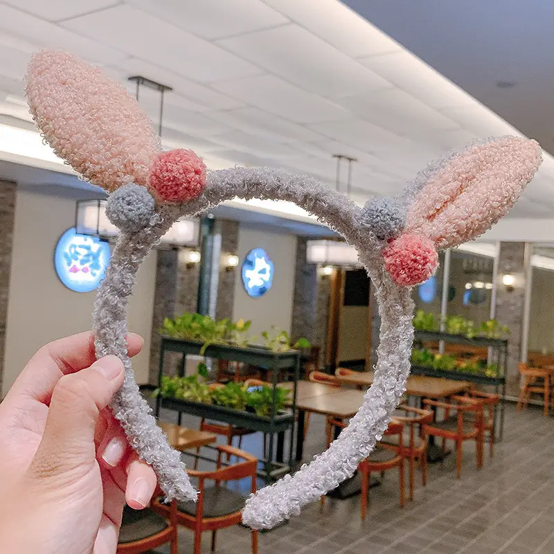 Plush Flower Hairband for Women Korean Style - Image 60