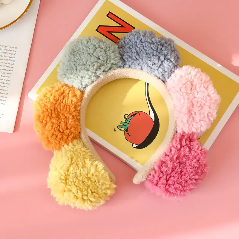 Plush Flower Hairband for Women Korean Style - Image 64