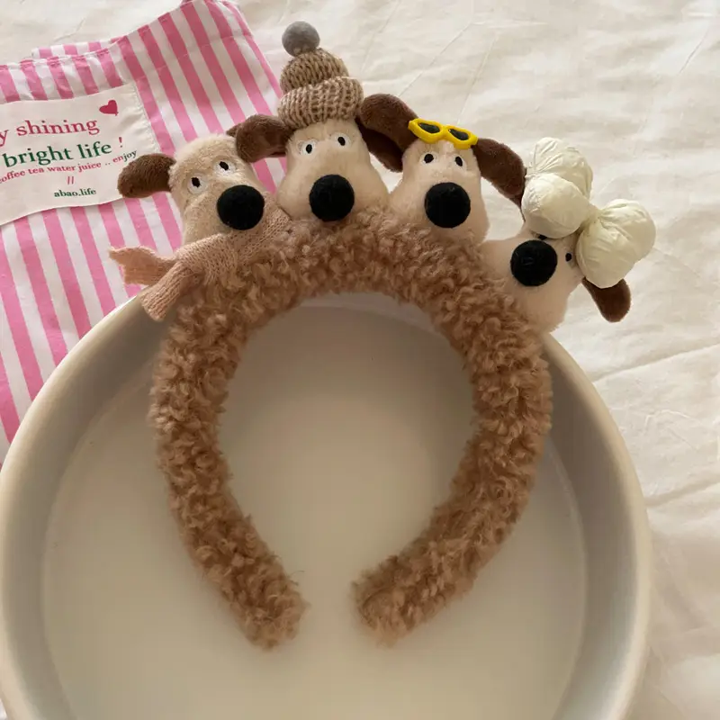Plush Flower Hairband for Women Korean Style - Image 83