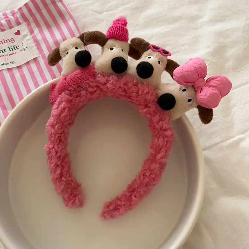 Plush Flower Hairband for Women Korean Style - Image 85