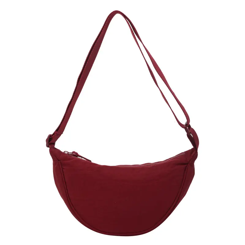 Black Nylon Crossbody Bag for Women