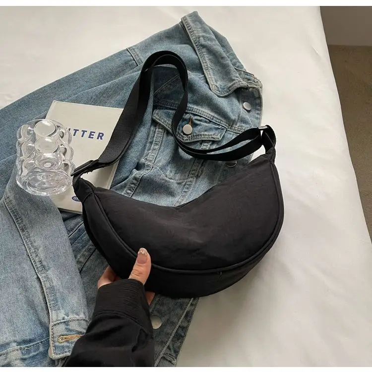 Black Nylon Crossbody Bag for Women — feature 12