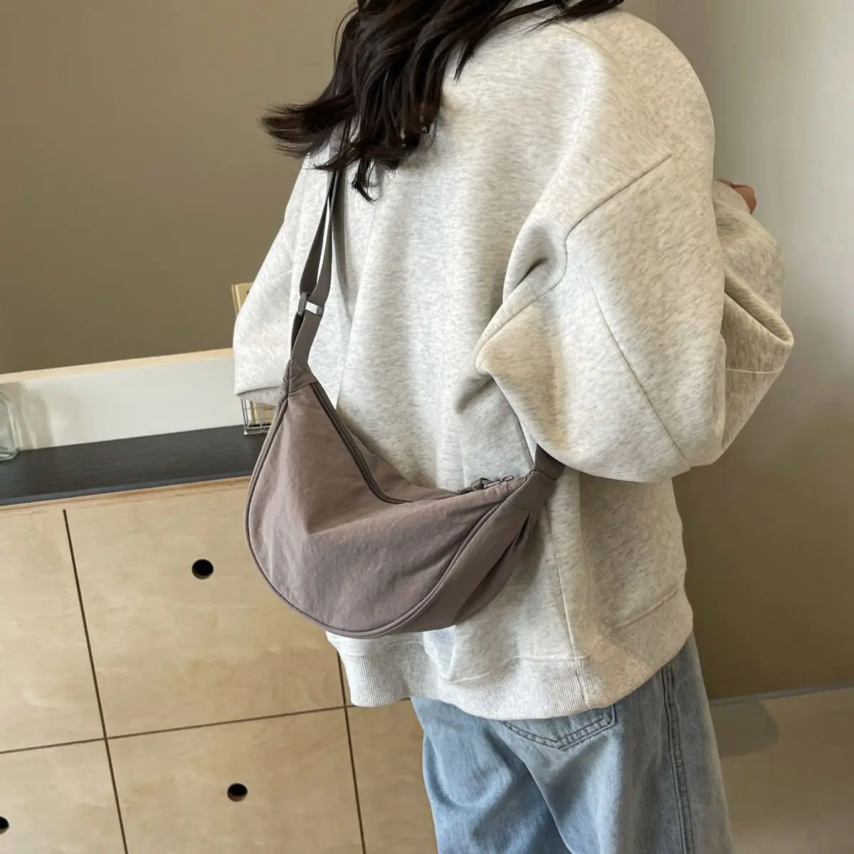 Black Nylon Crossbody Bag for Women — feature 32